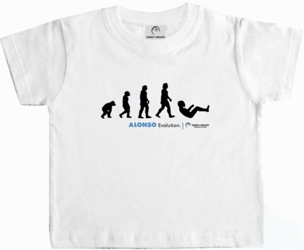 Camiseta Blanca Evolución Fernando Alonso (Niño)