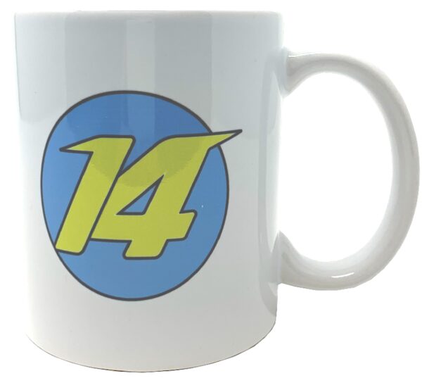 Mug nº14 and signature Fernando Alonso