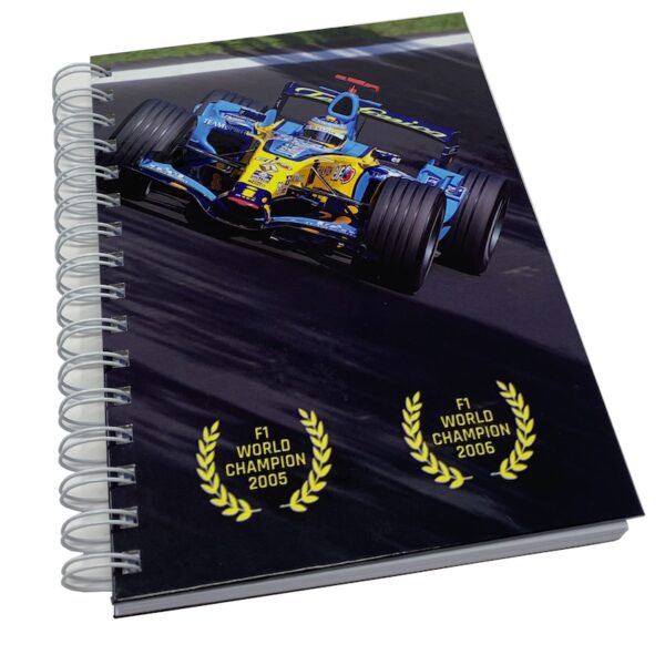 Libreta personalizada de Fernando Alonso