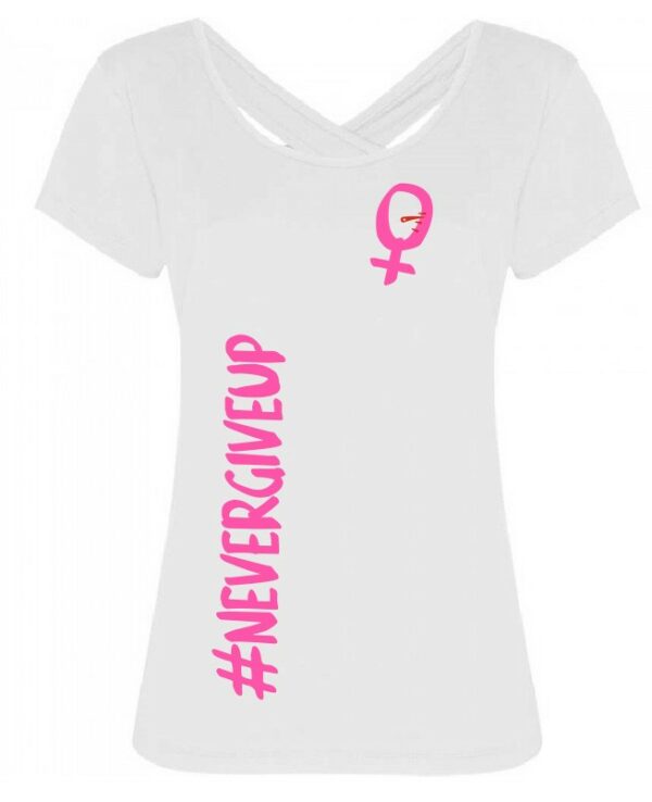 Camiseta "Never give up" (Mujer)