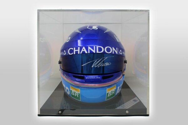 Casco firmado Fernando Alonso tamaño real temporada 2018 F1