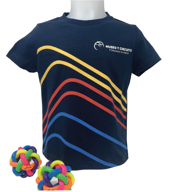CAMISETA A RAYAS MUSEO Y CIRCUITO by KIMOA (Niño/a)