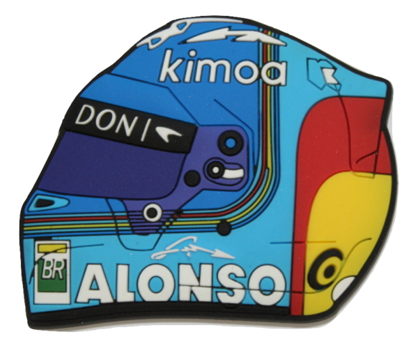 Imán Casco Fernando Alonso Fórmula 1 - 2018 - Imagen 2