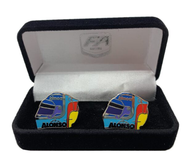 Fernando Alonso Helmet Cufflinks