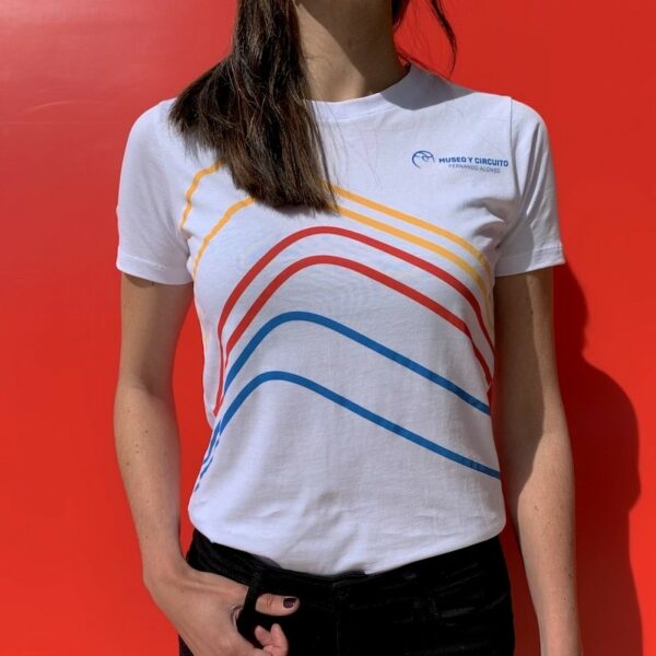 CAMISETA RAYAS MUSEO Y CIRCUITO by KIMOA (Mujer)