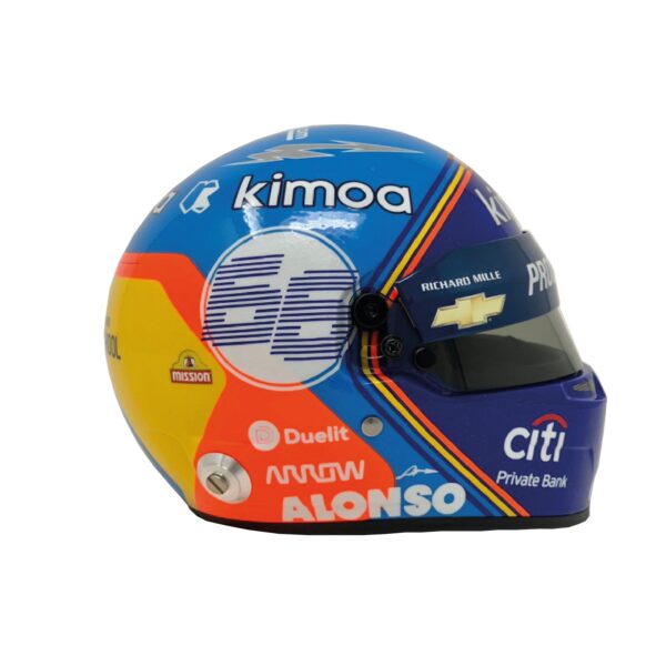 Mini Casco 500 Millas de Indianápolis 2020 Fernando Alonso