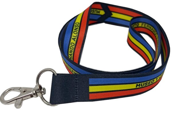 Lanyard tricolor Museo y Circuito Fernando Alonso