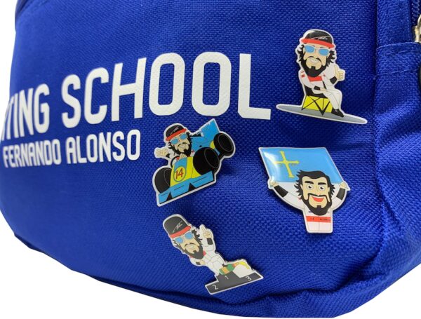 Pack de 4 pins de caricaturas Fernando Alonso