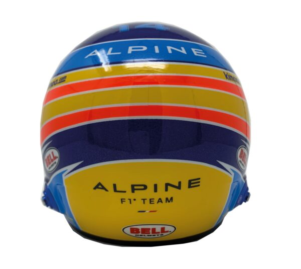 Mini Casco F1 Alpine 2021 Fernando Alonso