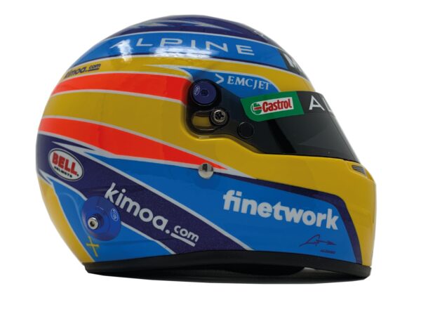 Alpine F1 Mini Helmet 2021 Fernando Alonso