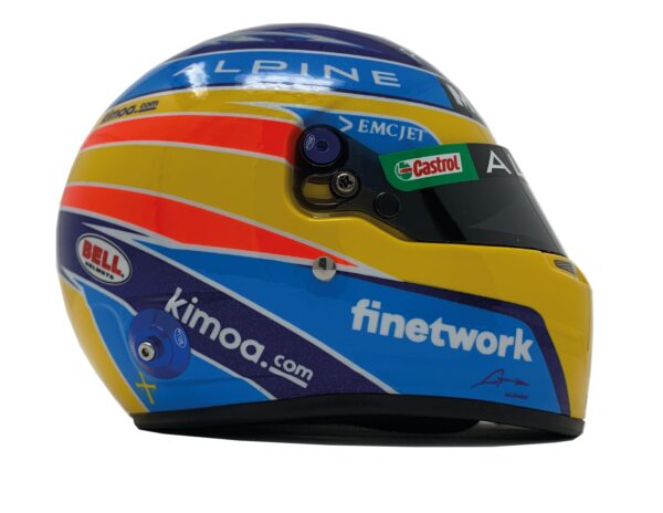 Mini Casco F1 Alpine 2021 Fernando Alonso