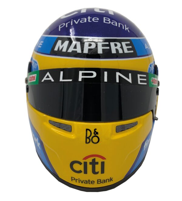 Mini Casco F1 Alpine 2021 Fernando Alonso
