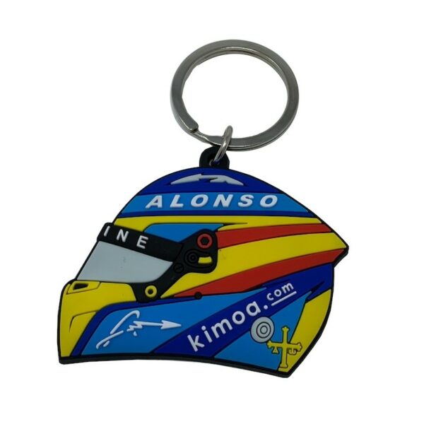 Alpine F1 Helmet Keyring 2021 Fernando Alonso