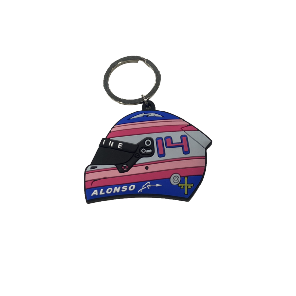 Fernando Alonso Alpine Helmet Keychain 2022