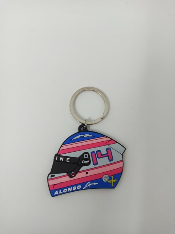 Fernando Alonso Alpine Helmet Keychain 2022