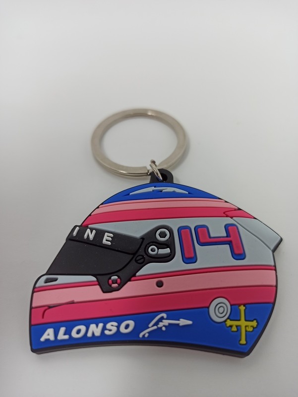 Fernando Alonso Alpine Helmet Keychain 2022