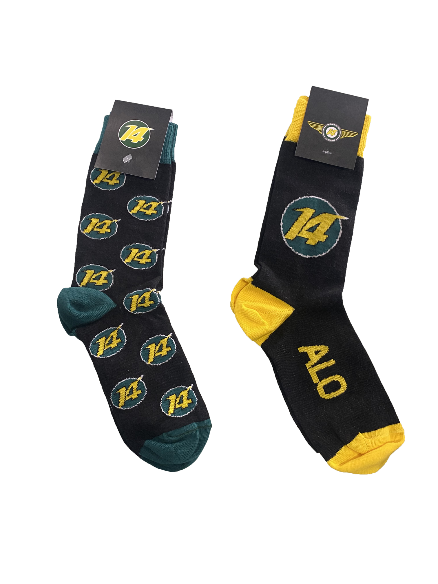 Personalized FA socks with the number 14 - Museo y Circuito