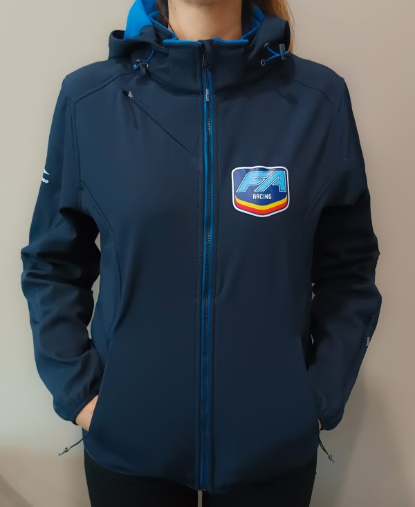 CHAQUETASOFTSHELL FA RACING AZUL Museo y Circuito Fernando Alonso