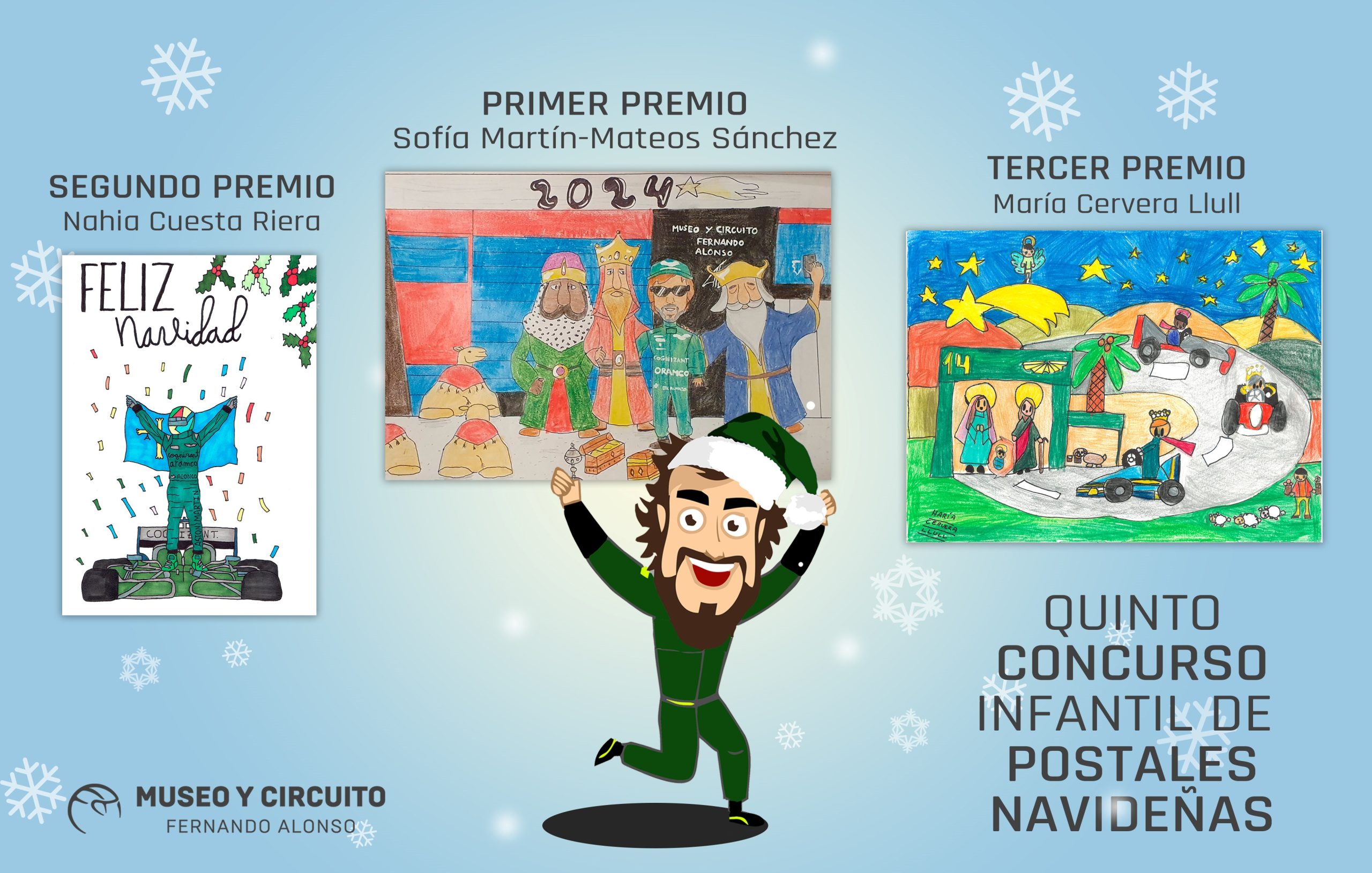 Ganadores del V Concurso Infantil de Postales Navideñas