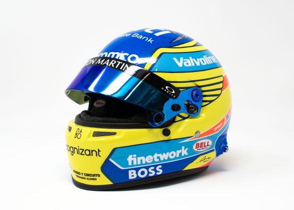 MINI CASCO EDICIÓN ESPECIAL ASTON MARTIN 2024-FERNANDO ALONSO - Imagen 2