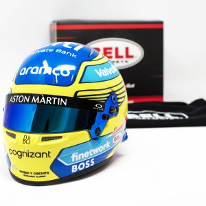 MINI CASCO EDICIÓN ESPECIAL ASTON MARTIN 2024-FERNANDO ALONSO