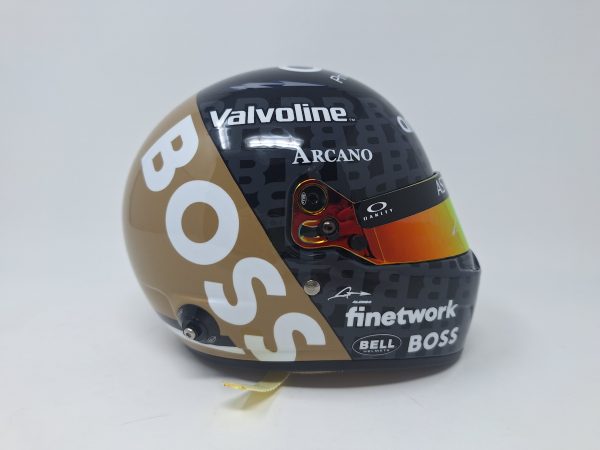 MINI CASCO EDICIÓN ESPECIAL AM24 SILVERSTONE FIRMADO POR FERNANDO ALONSO - Imagen 4