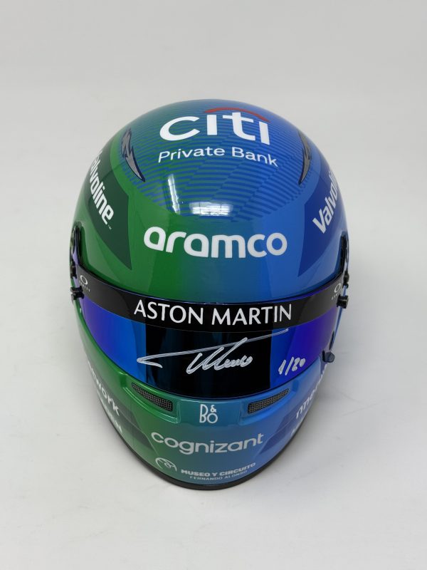 MINI CASCO EDICIÓN ESPECIAL AM24 LAS VEGAS FIRMADO POR FERNANDO ALONSO - Imagen 9
