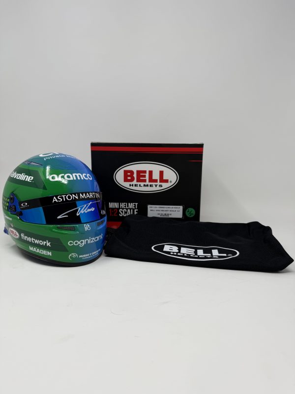 MINI CASCO EDICIÓN ESPECIAL AM24 LAS VEGAS FIRMADO POR FERNANDO ALONSO - Imagen 8