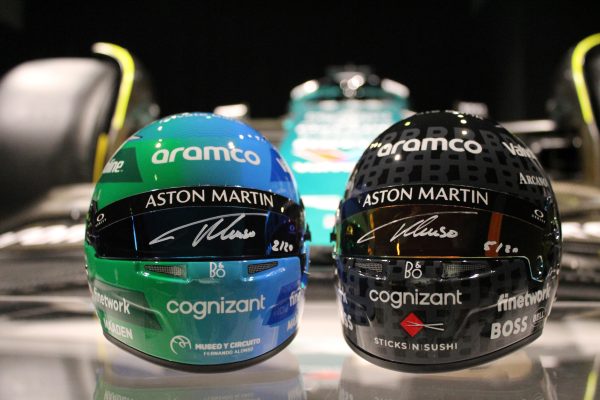 MINI CASCO EDICIÓN ESPECIAL AM24 LAS VEGAS FIRMADO POR FERNANDO ALONSO - Imagen 3