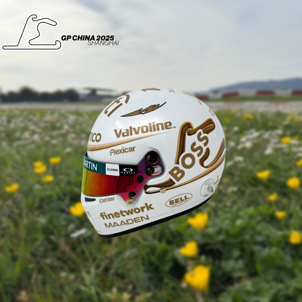 MINI CASCO 1/2 GP CHINA 2025 ASTON MARTIN - Imagen 2