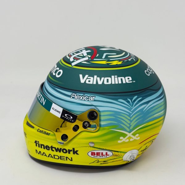 MINI CASCO 1/2 GP ARABIA 2025 ASTON MARTIN - Imagen 3