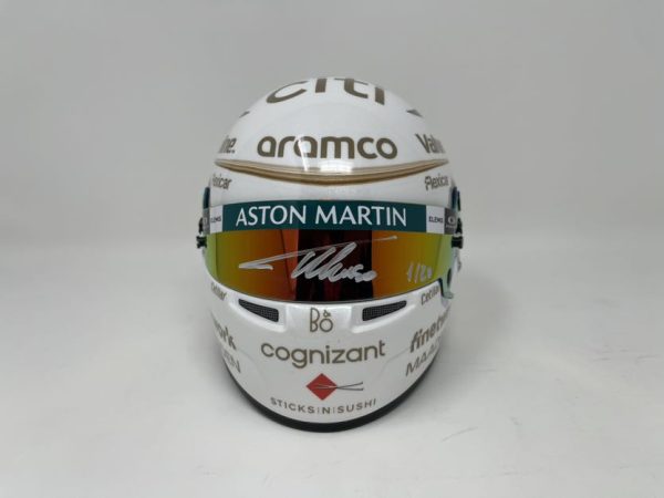 MINI CASCO EDICIÓN ESPECIAL AM25 CHINA FIRMADO POR FERNANDO ALONSO - Imagen 3