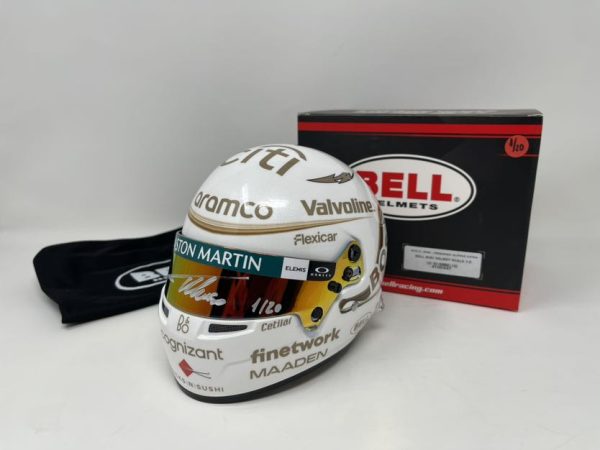 MINI CASCO EDICIÓN ESPECIAL AM25 CHINA FIRMADO POR FERNANDO ALONSO - Imagen 4