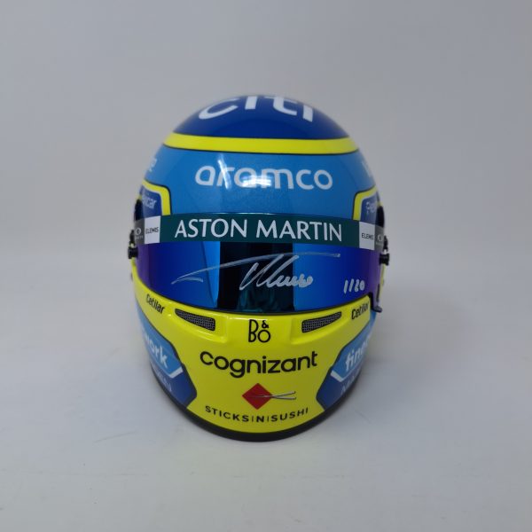 MINI CASCO EDICIÓN AM25 FIRMADO POR FERNANDO ALONSO - Imagen 3