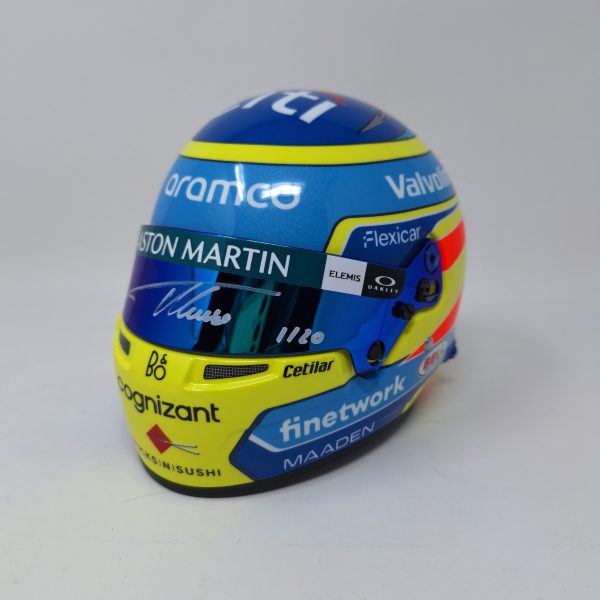 MINI CASCO EDICIÓN AM25 FIRMADO POR FERNANDO ALONSO - Imagen 2