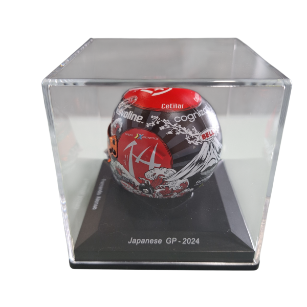 CASCO RÉPLICA A ESCALA 1:5 AMR24 GP JAPÓN FERNANDO ALONSO - Imagen 2