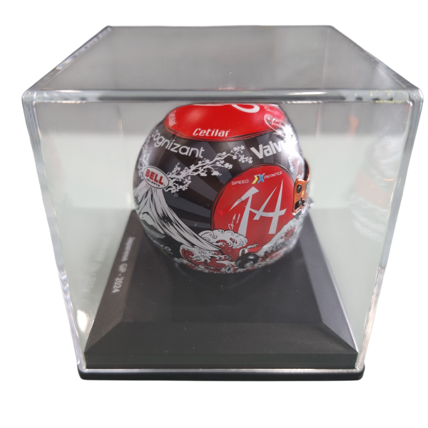 CASCO RÉPLICA A ESCALA 1:5 AMR24 GP JAPÓN FERNANDO ALONSO - Imagen 3